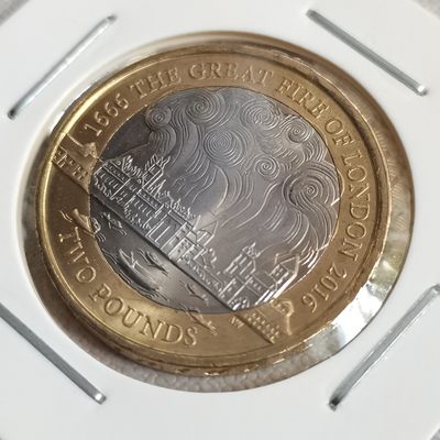 英国 2016年 2镑纪念币 品相如图 邮费自理 - 英国 2016年 2镑纪念币 品相如图 邮费自理