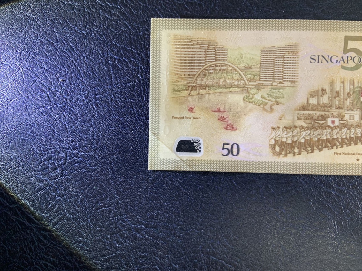 收藏联盟Quantum Auction 第296期拍卖  新加坡2015年50元建国50周年纪念 品相UNC-