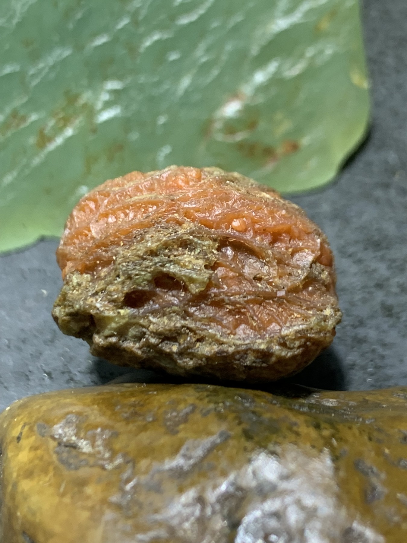 精美罕见新疆黑山筋脉石玛瑙原石一颗，