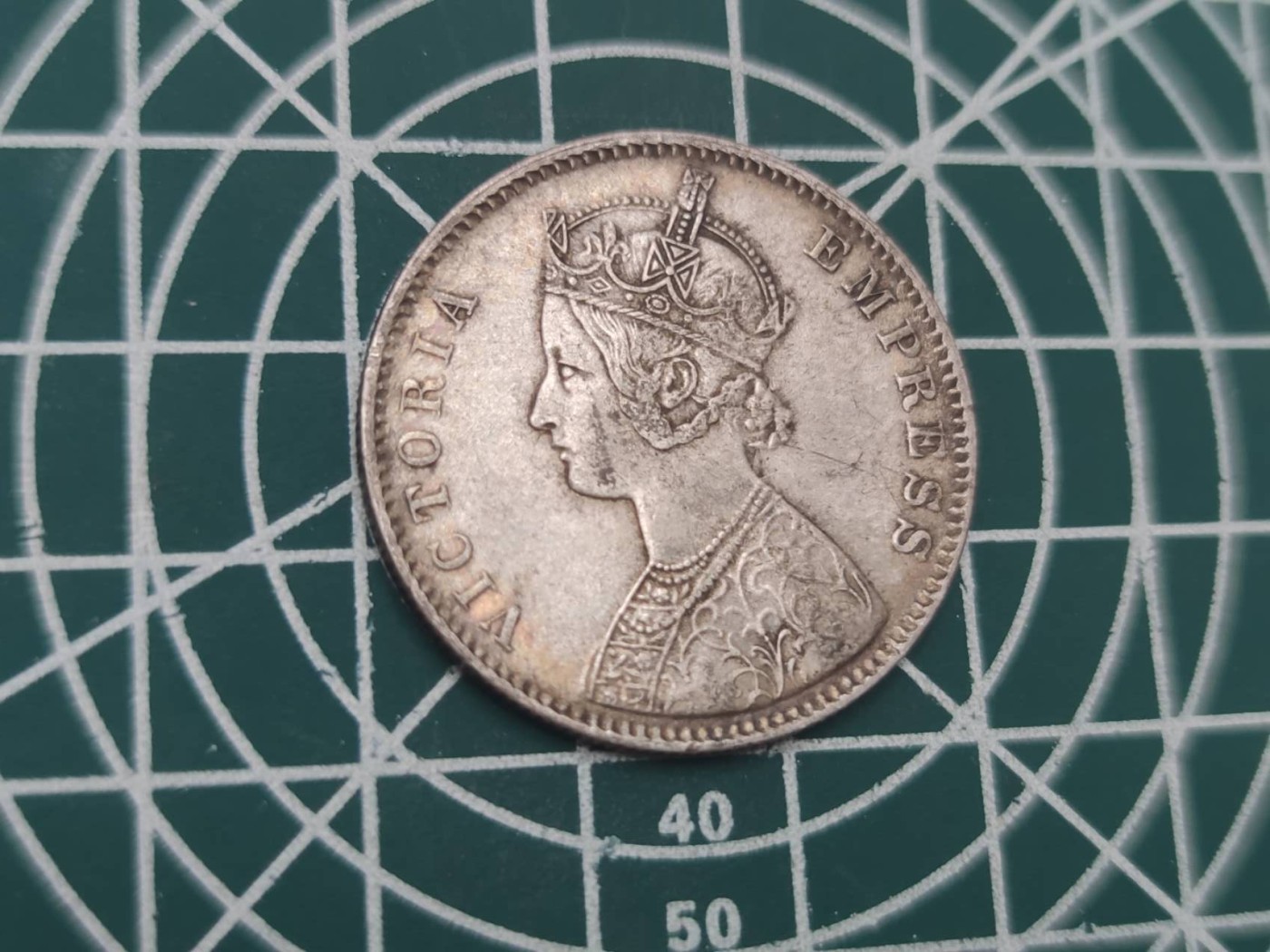 燕姐换藏第62拍 英属印度1901年维多利亚一卢比银币