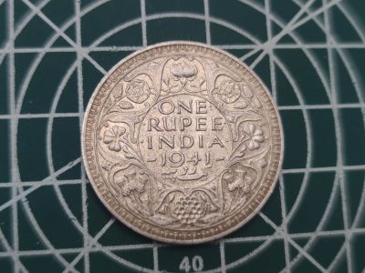 燕姐换藏第62拍 - 英属印度1941年乔治六世一卢布银币