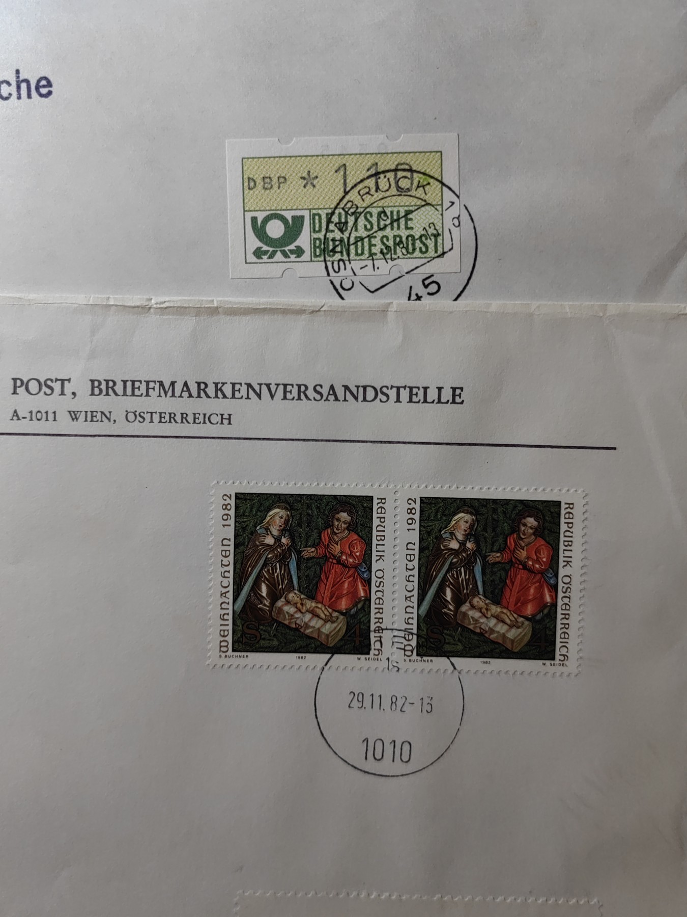 外国邮品精品专场（秒杀）第①⑤场 奥地利大型实寄邮封6件