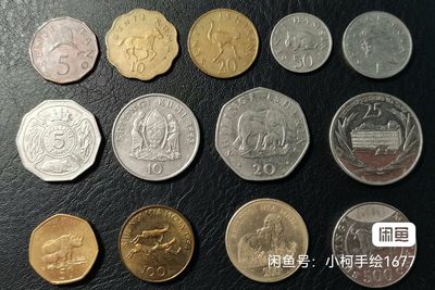 坦桑尼亚 套币 全13枚 品相如图 邮费自理 - 坦桑尼亚 套币 全13枚 品相如图 邮费自理