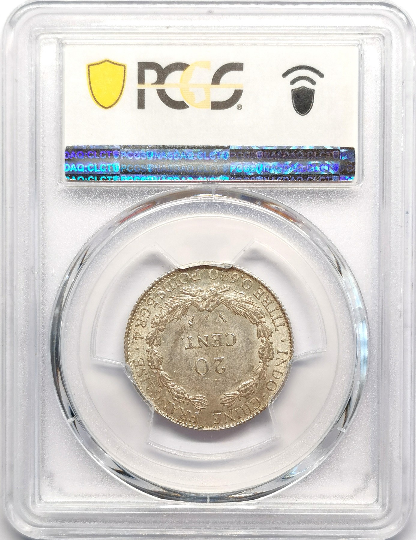 凡希社世界钱币微拍第二百五十期 1922A法属印度支那20分银毫PCGS-MS62