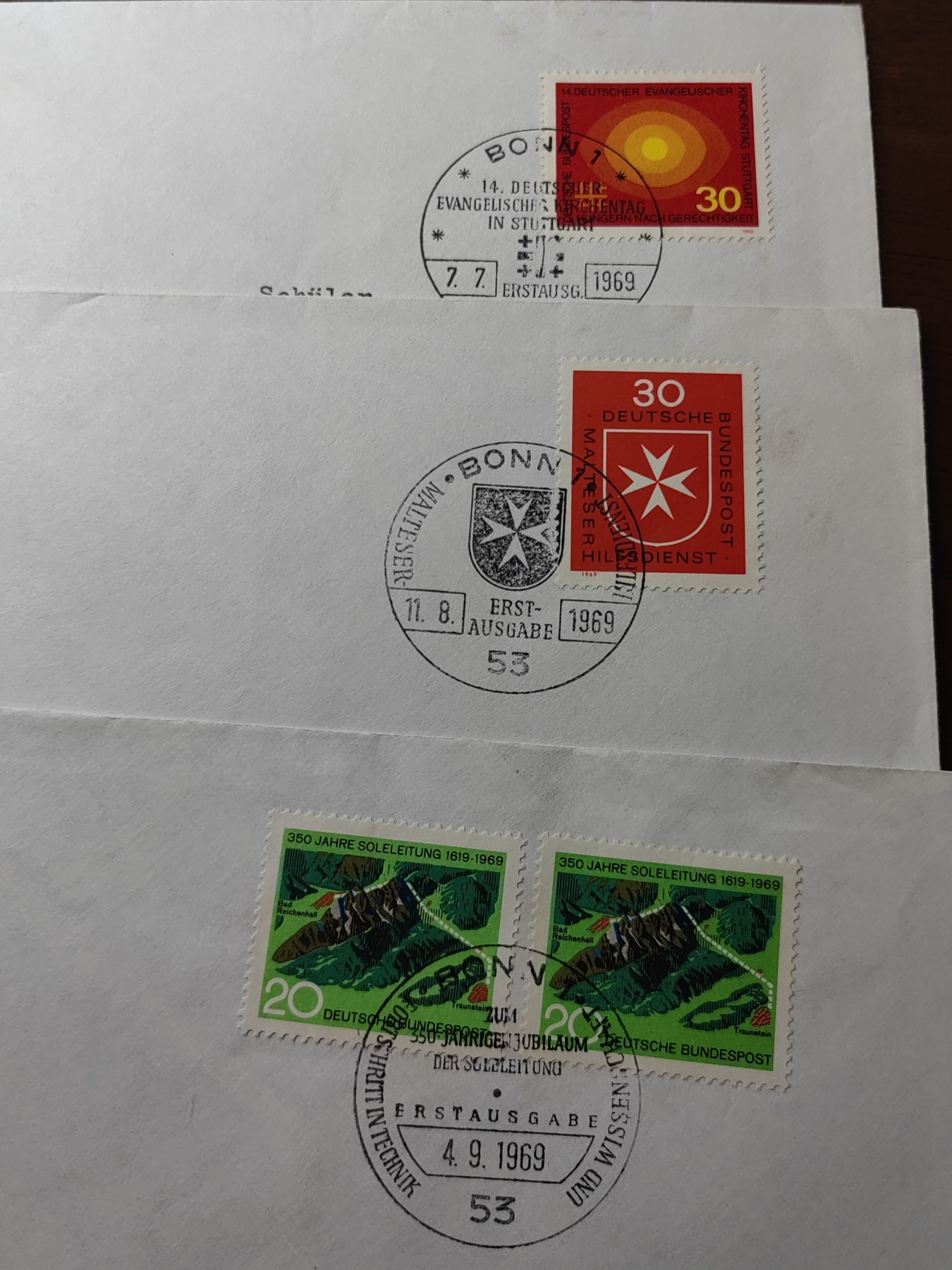 外国邮品精品专场（秒杀）第①⑤场 德国联邦纪念实寄邮封18件