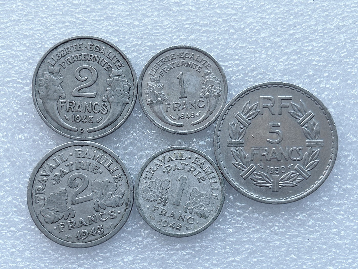 海外回流1元起拍小铺 各国钱币散币场 第1期 法国 法郎铝币