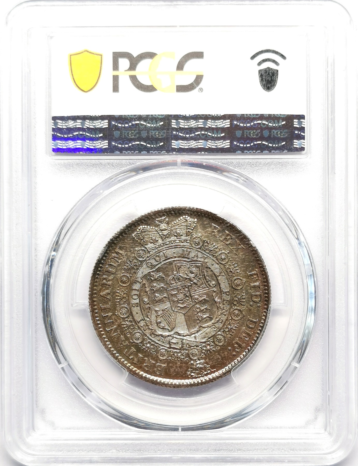 凡希社世界钱币微拍第二百五十期 1817英国乔三半克朗PCGS-MS62五彩！