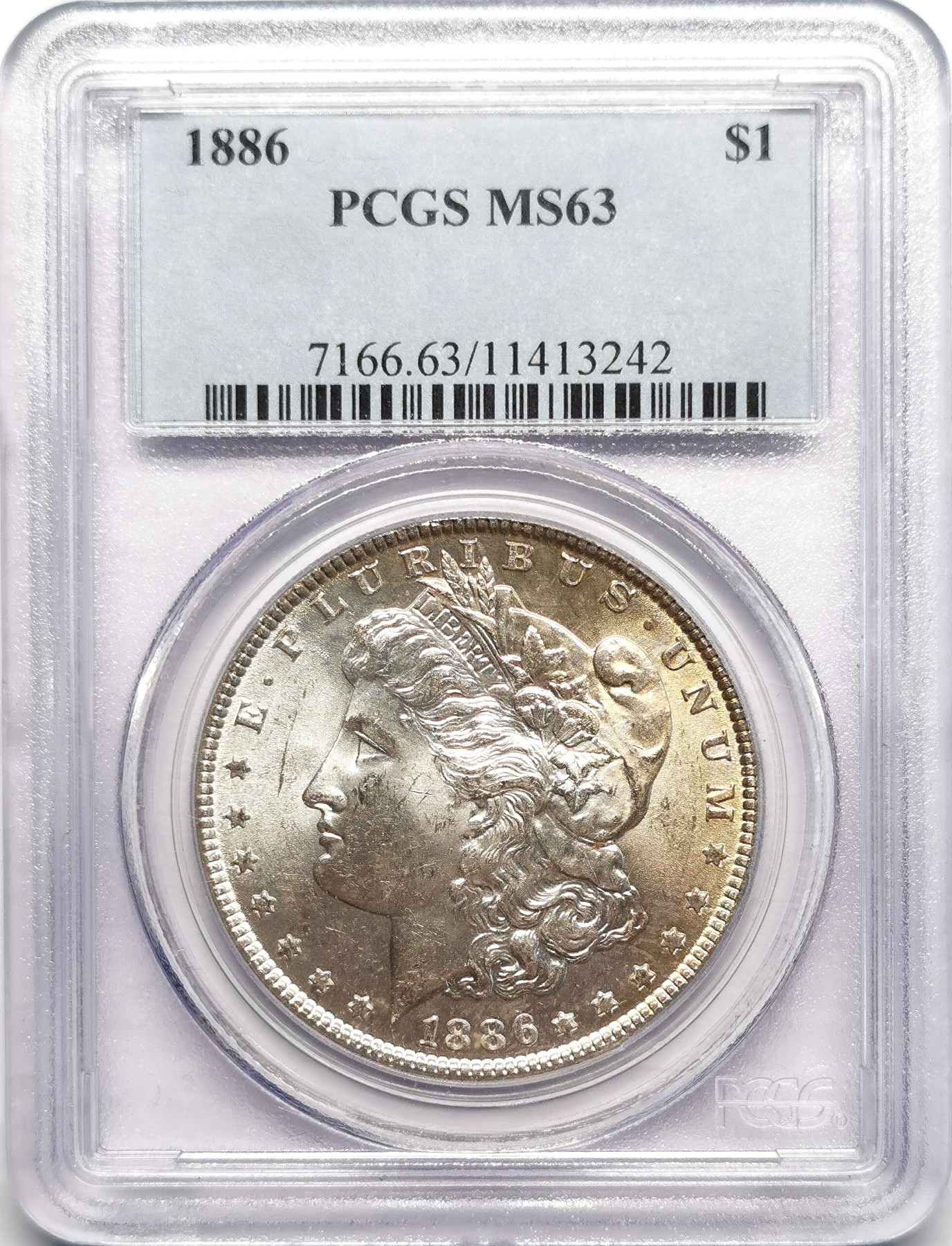 凡希社世界钱币微拍第二百五十期 1886美国摩根壹元PCGS-MS63