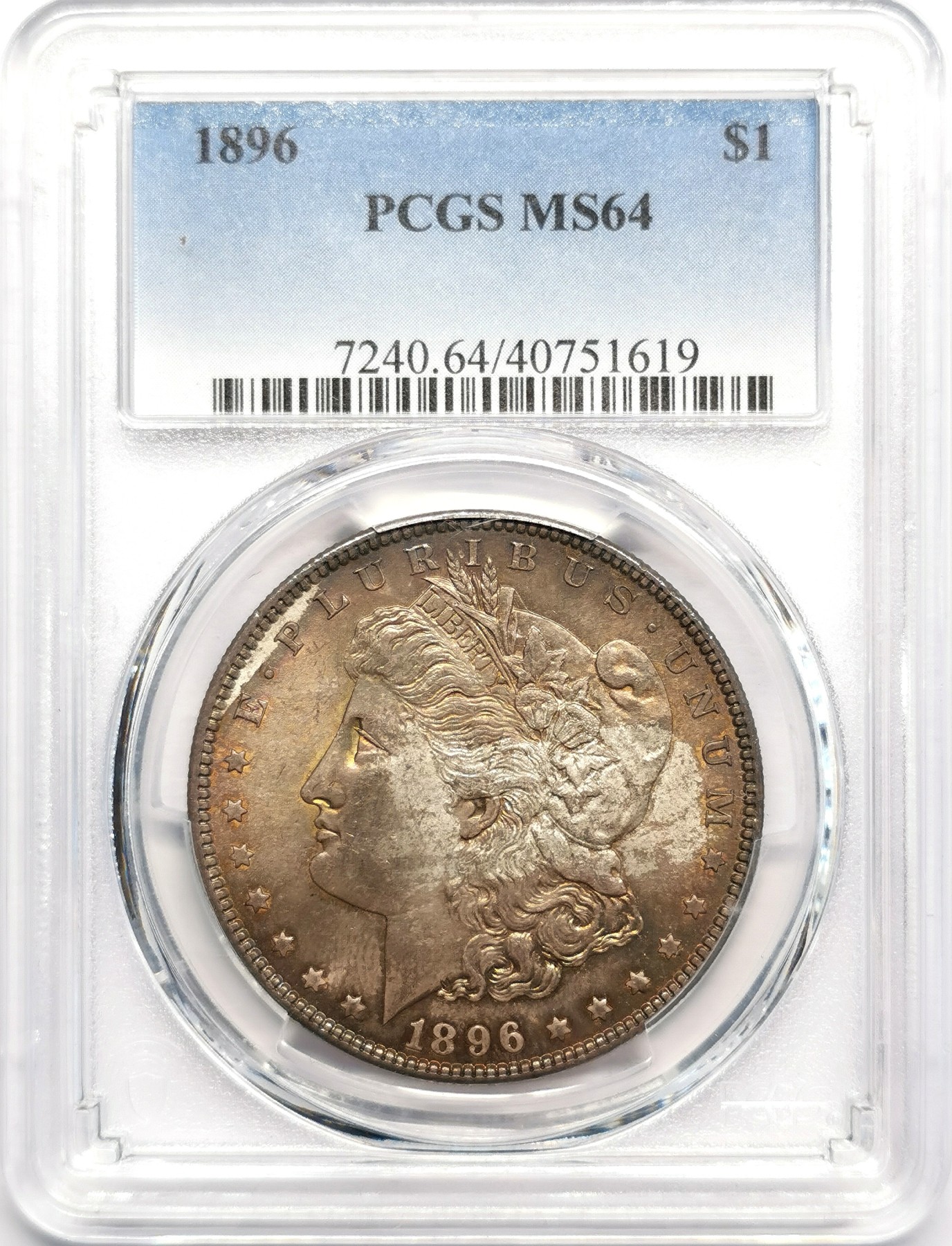 凡希社世界钱币微拍第二百五十期 1896美国摩根壹元PCGS-MS64