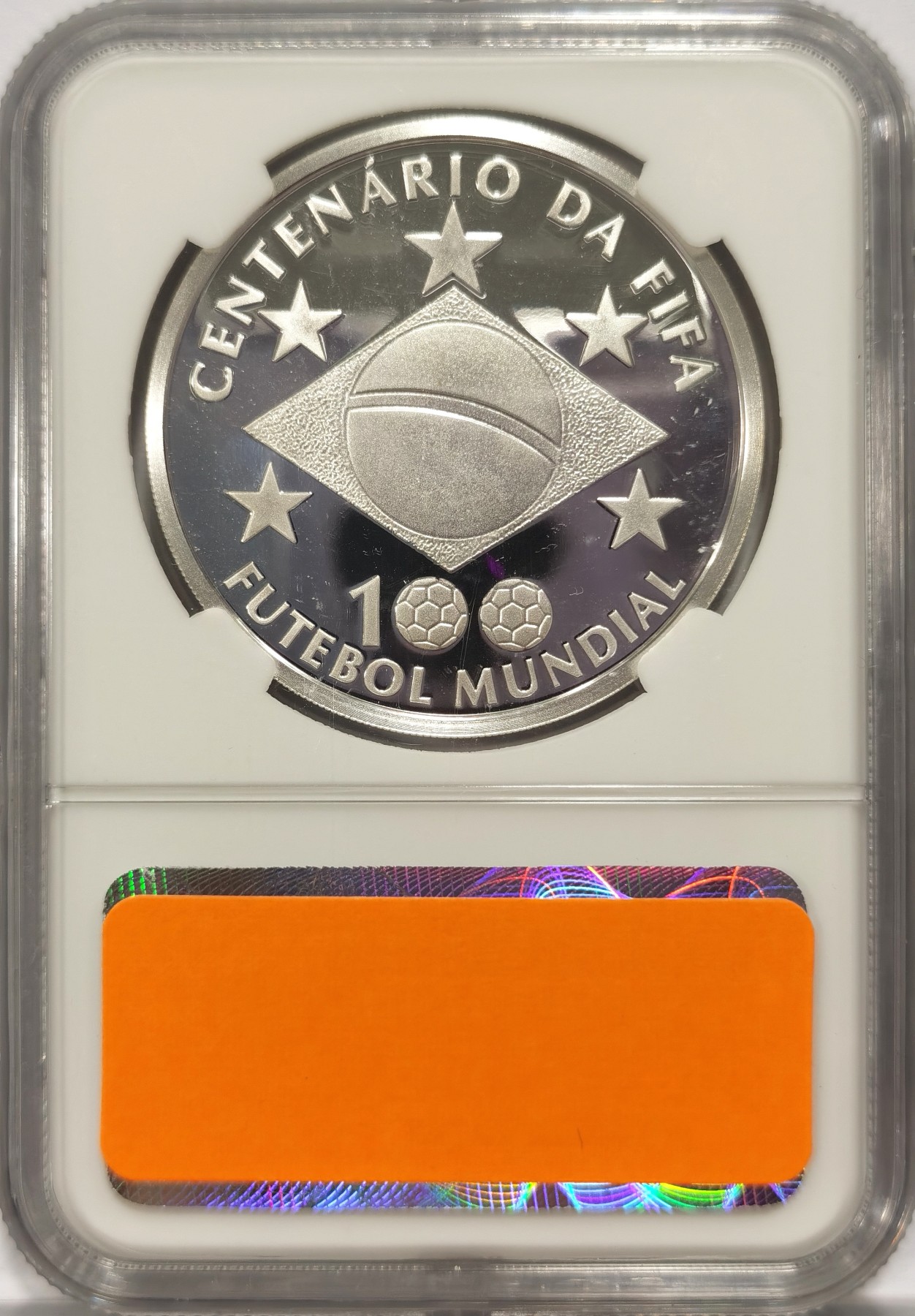 博洋堂世界钱币拍卖第047期（全场包邮） NGC PF68UC 巴西2004年世界杯纪念银币20R