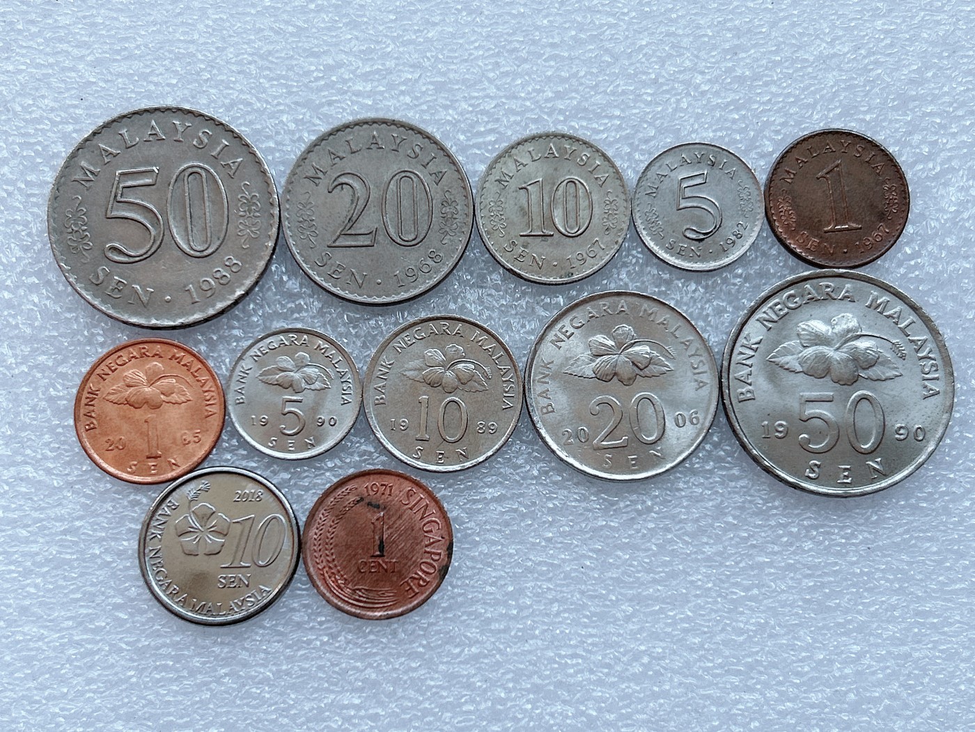 海外回流1元起拍小铺 各国钱币散币场 第1期 马来西亚