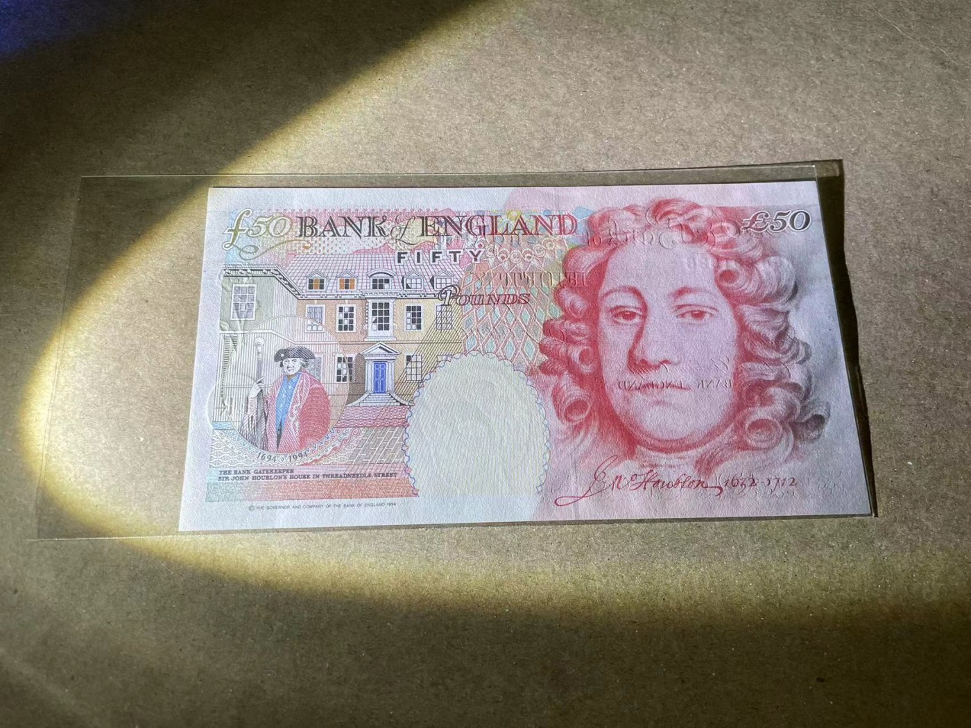 【Blue Auction】✨世界纸币精拍第380期【精】 英国 1994年50镑 UNC- 荧光斑