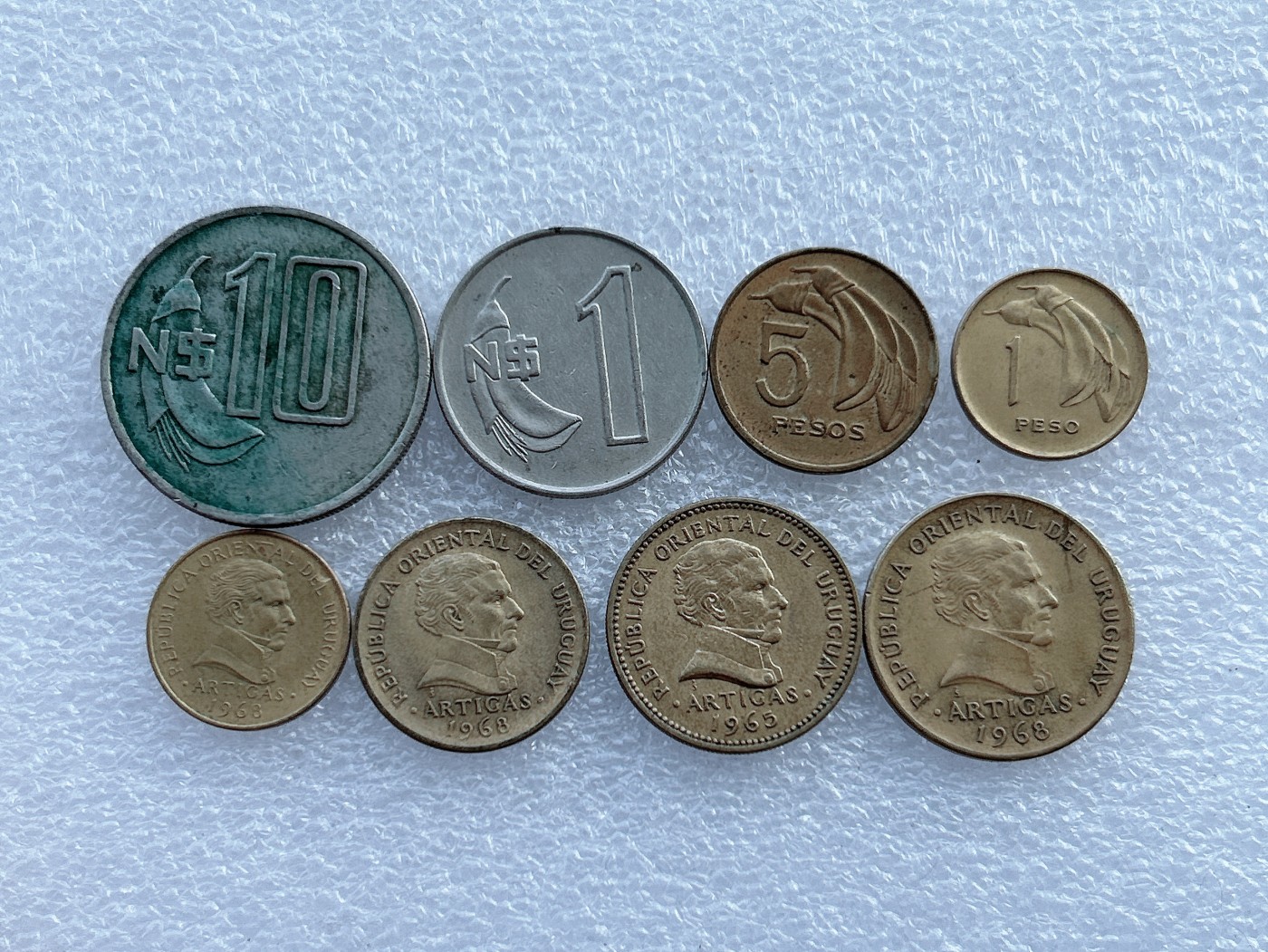 全场一元起拍 世界钱币散币场 第29期 乌拉圭 不同版本 无重复