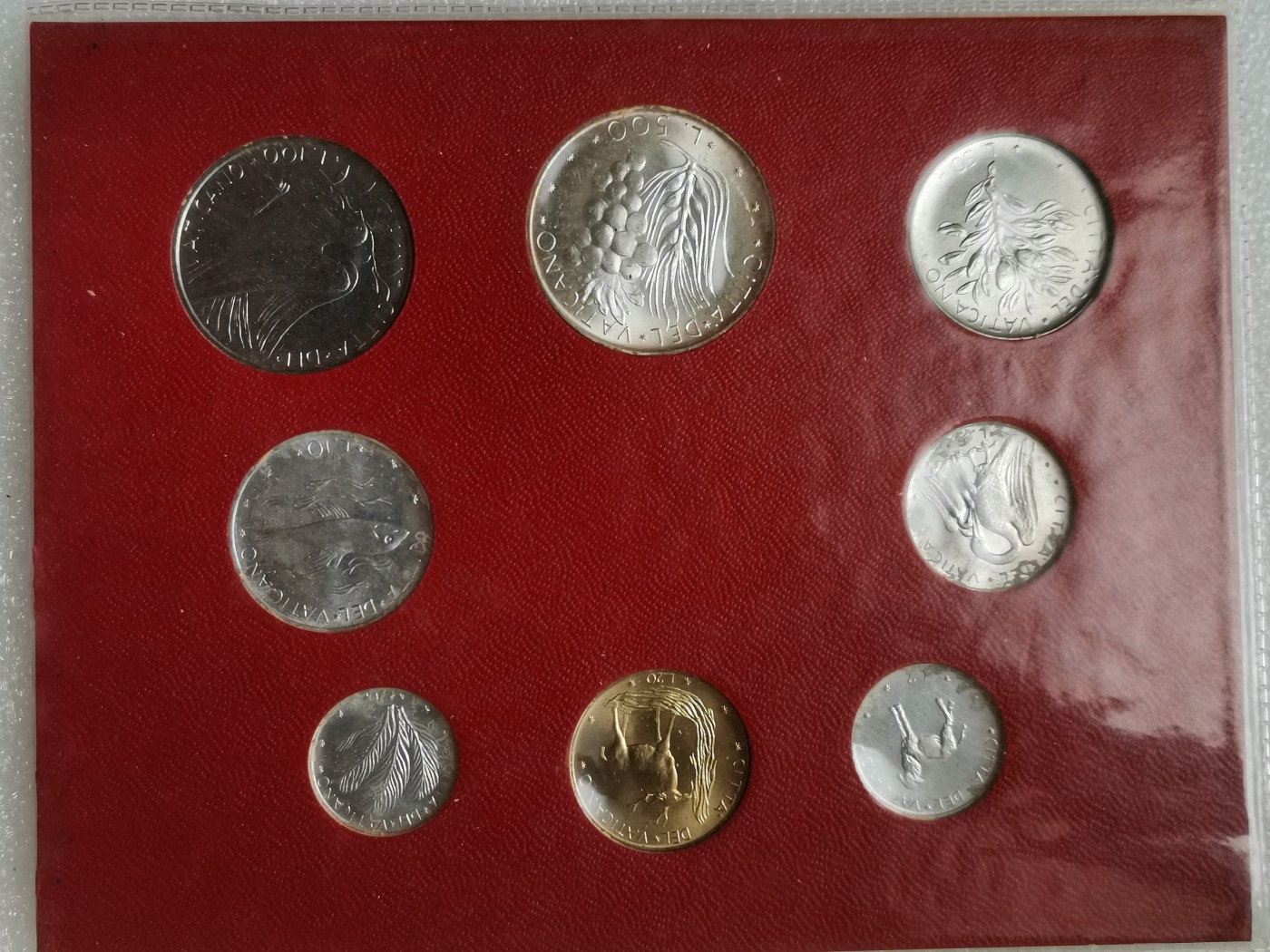 瓶子🏺第113期拍卖会 原封装 梵蒂冈1976年8枚装 含500里拉银币