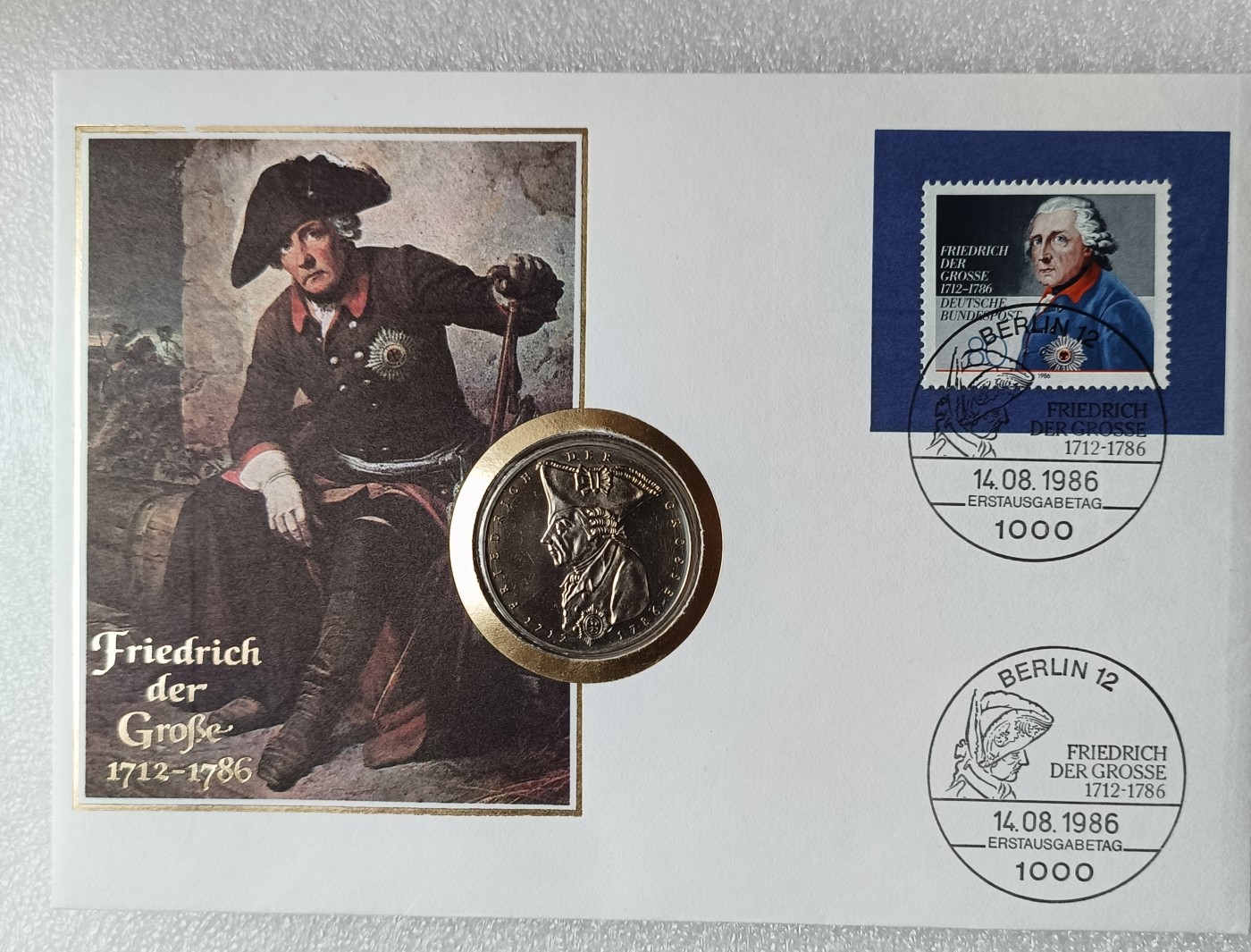 瓶子🏺第113期拍卖会 联邦德国1986年5马克纪念币(普鲁士的腓特列大帝) 原封