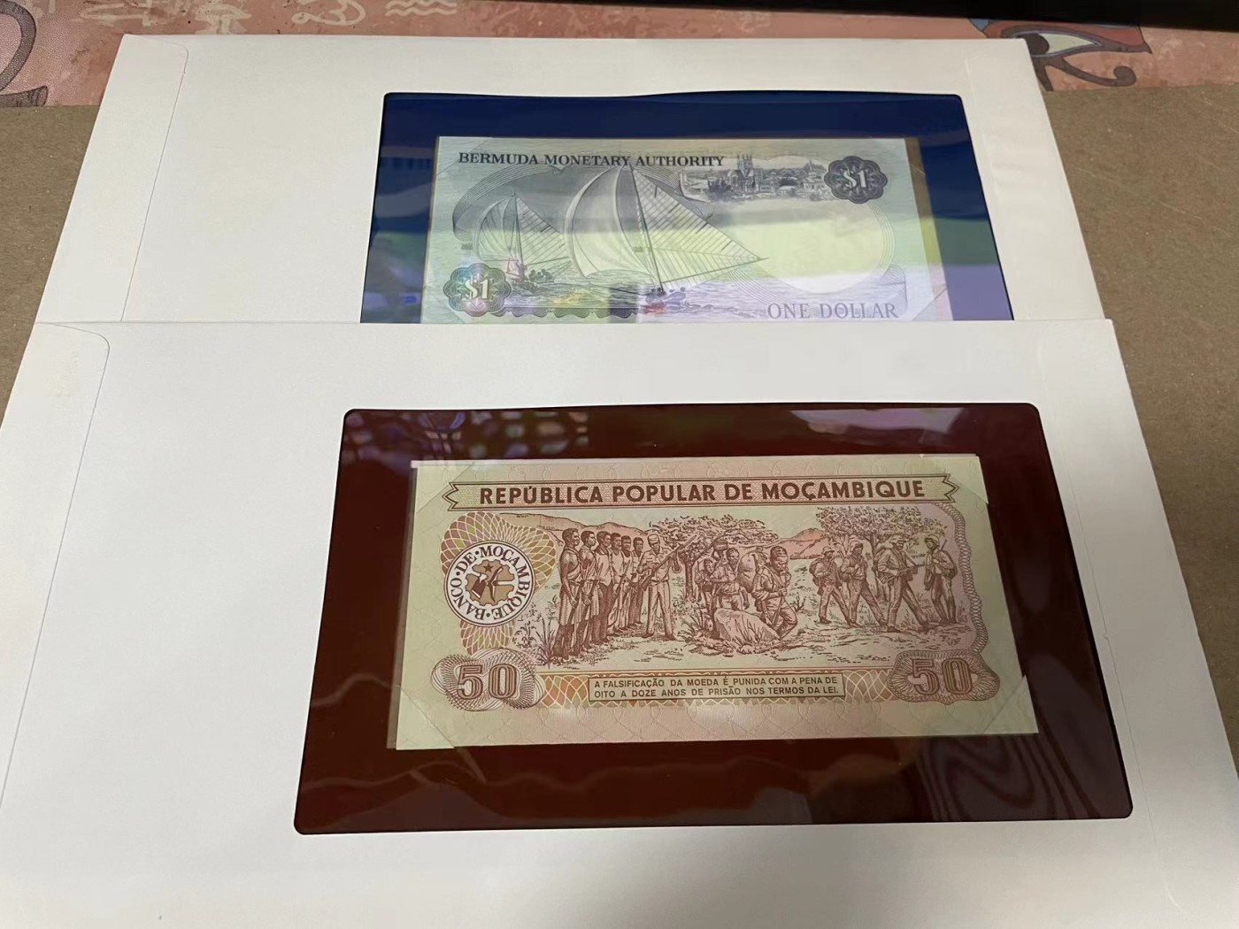 【Blue Auction】✨世界纸币精拍第380期【精】 【一组6张】多国邮币封一组 具体见详图 