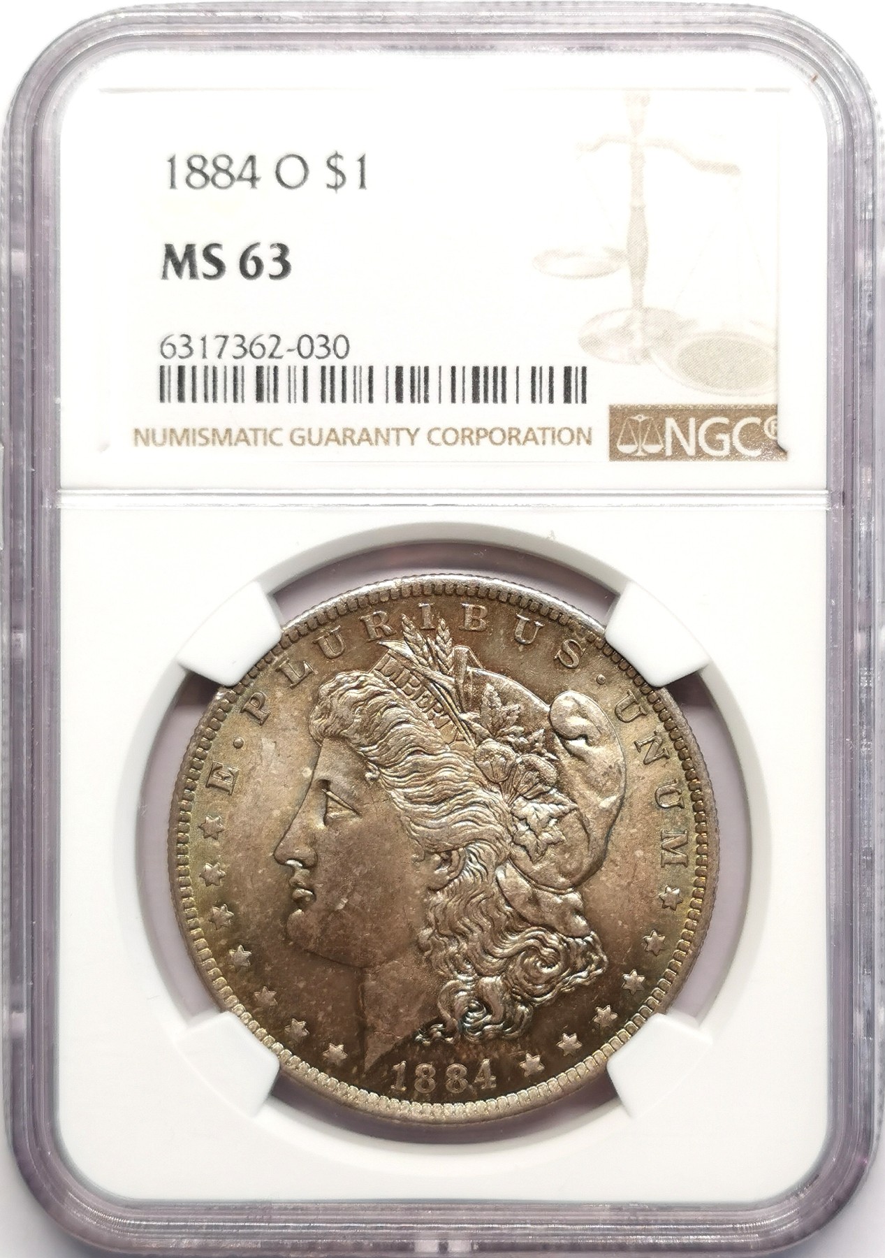 凡希社世界钱币微拍第二百五十期 1884O美国摩根壹元NGC-MS63