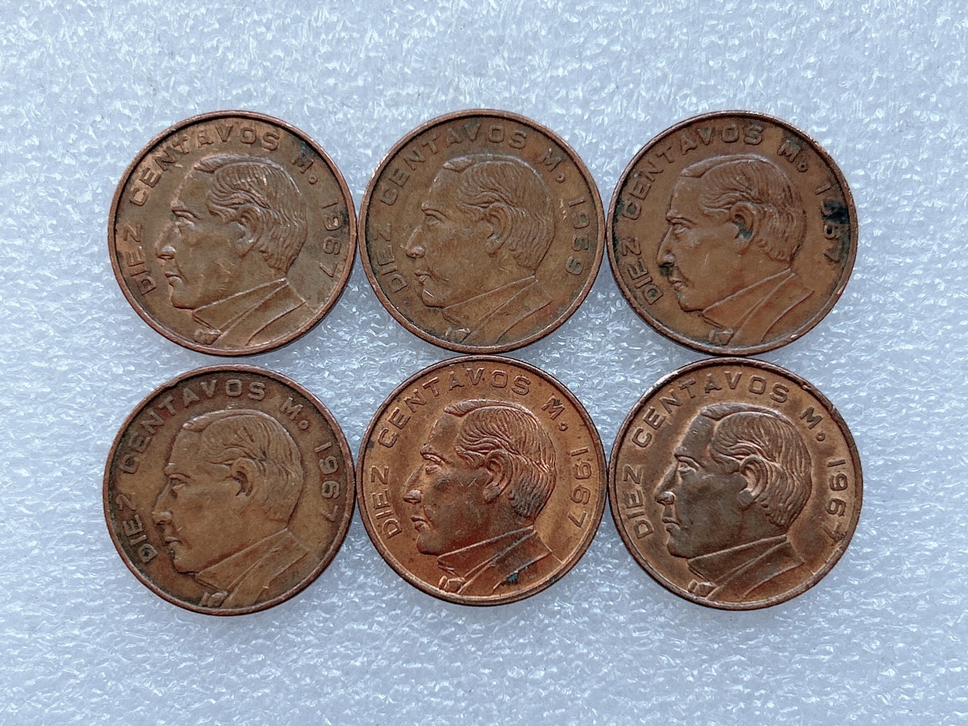 海外回流1元起拍小铺 各国钱币散币场 第1期 墨西哥10分早期铜币