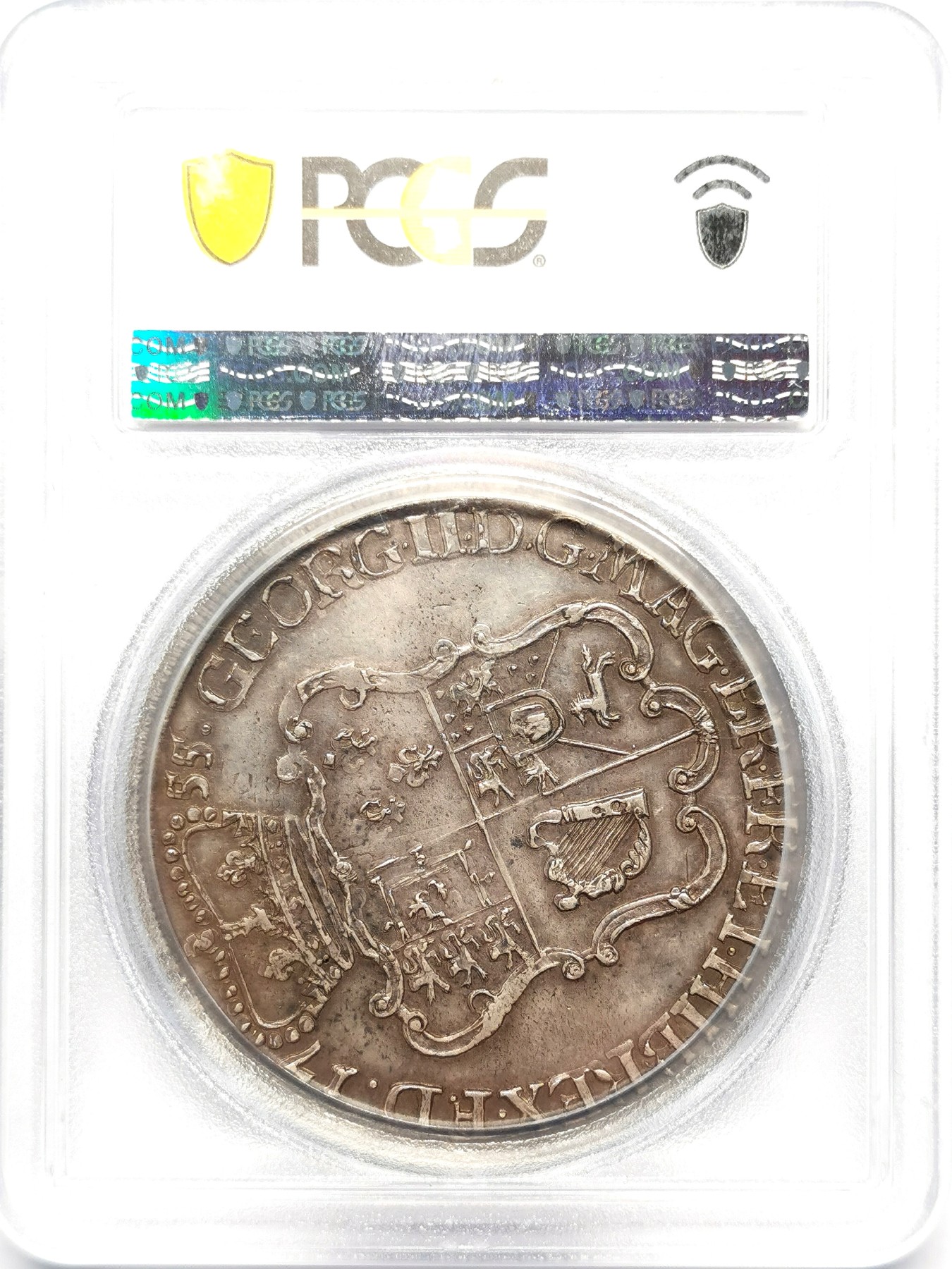 凡希社世界钱币微拍第二百五十期 荐！1755布伦瑞克吕内堡汉诺威 野人大型泰勒PCGS-MS62收藏级品质！