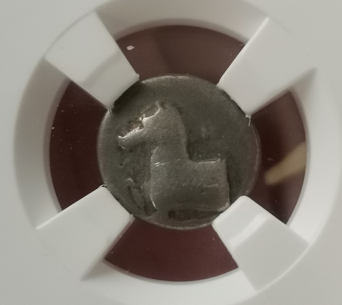 瓶子🏺第113期拍卖会  古希腊北部色雷斯马洛尼亚 3奥波银币 2.6g 公元前377-前365年