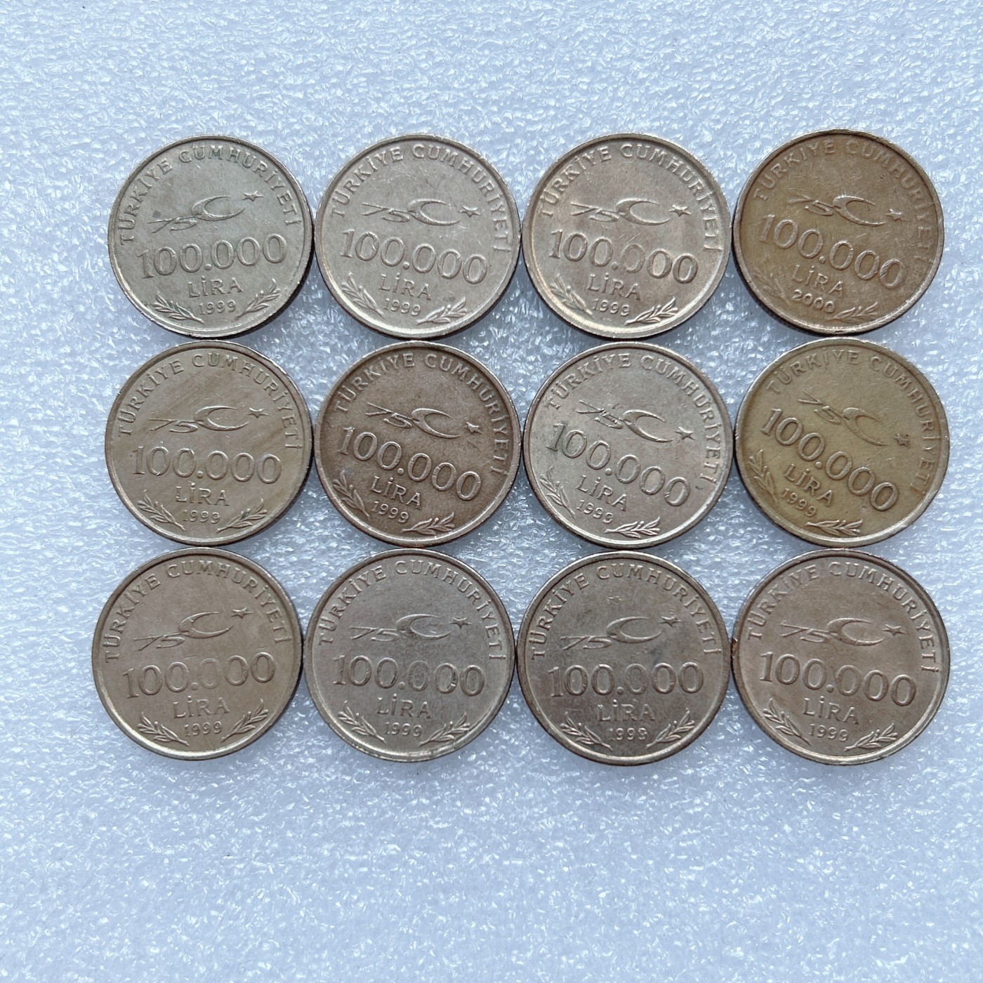 海外回流1元起拍小铺 各国钱币散币场 第1期 土耳其10万里拉铜币