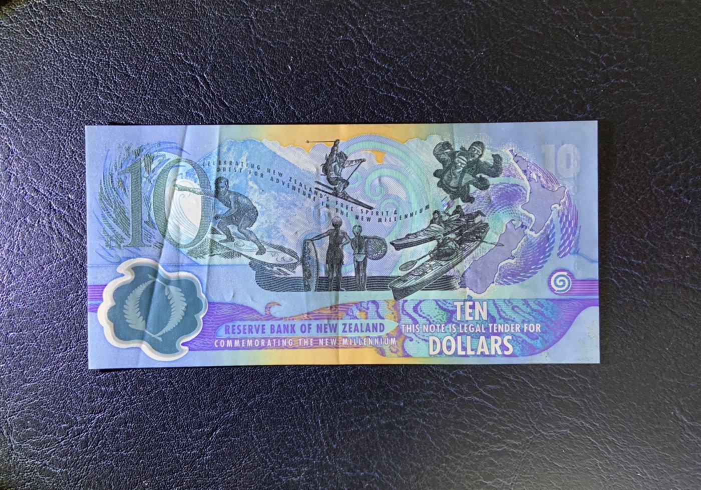 收藏联盟Quantum Auction 第296期拍卖  新西兰2000年10元千禧年纪念钞 非全新 品相如图 稀少