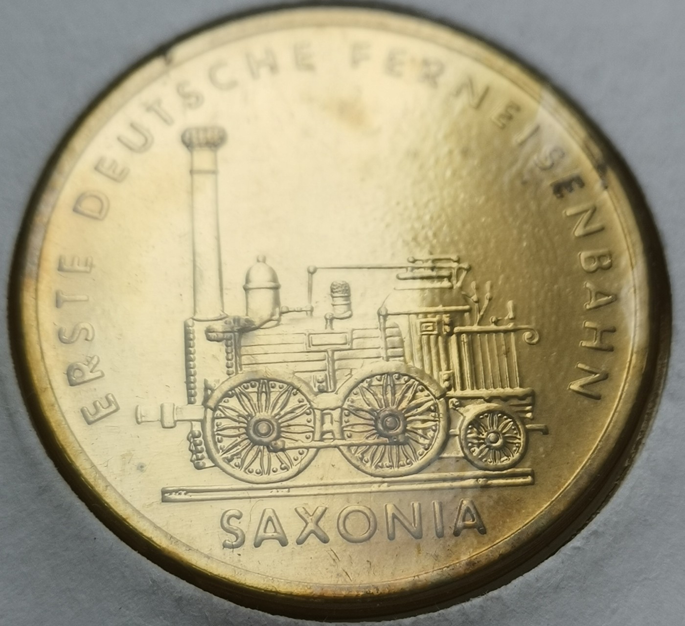 瓶子🏺第113期拍卖会  民主德国东德1988年萨克森5马克纪念币  原封