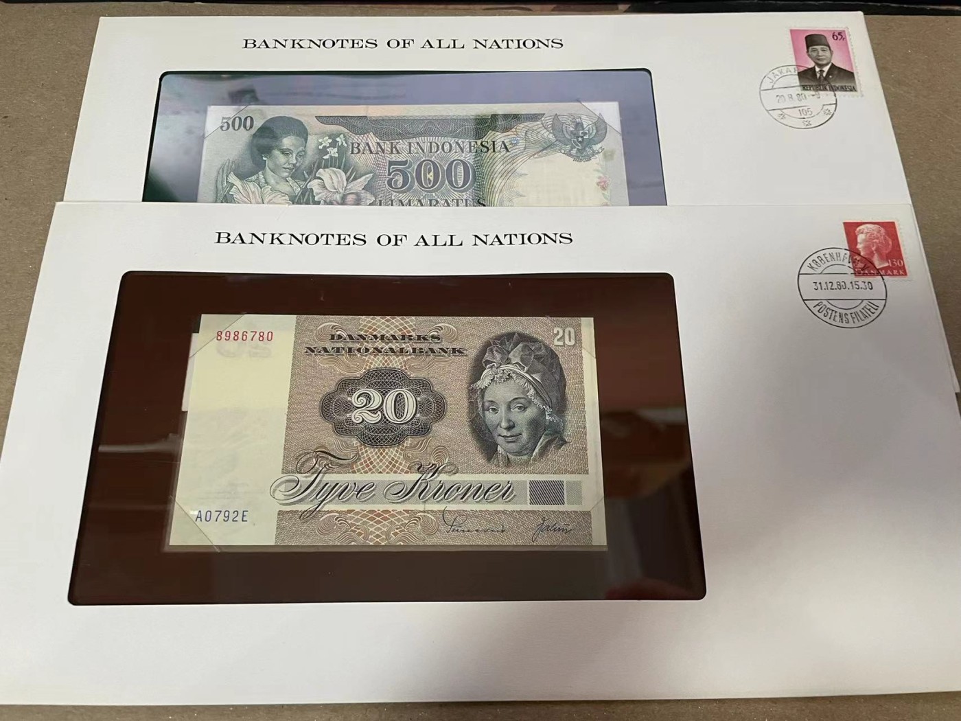 【Blue Auction】✨世界纸币精拍第380期【精】 【一组6张】多国邮币封一组 具体见详图 