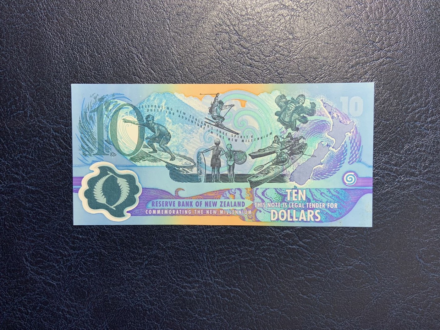 收藏联盟Quantum Auction 第296期拍卖  新西兰2000年10元千禧年纪念钞 非全新 品相如图 稀少