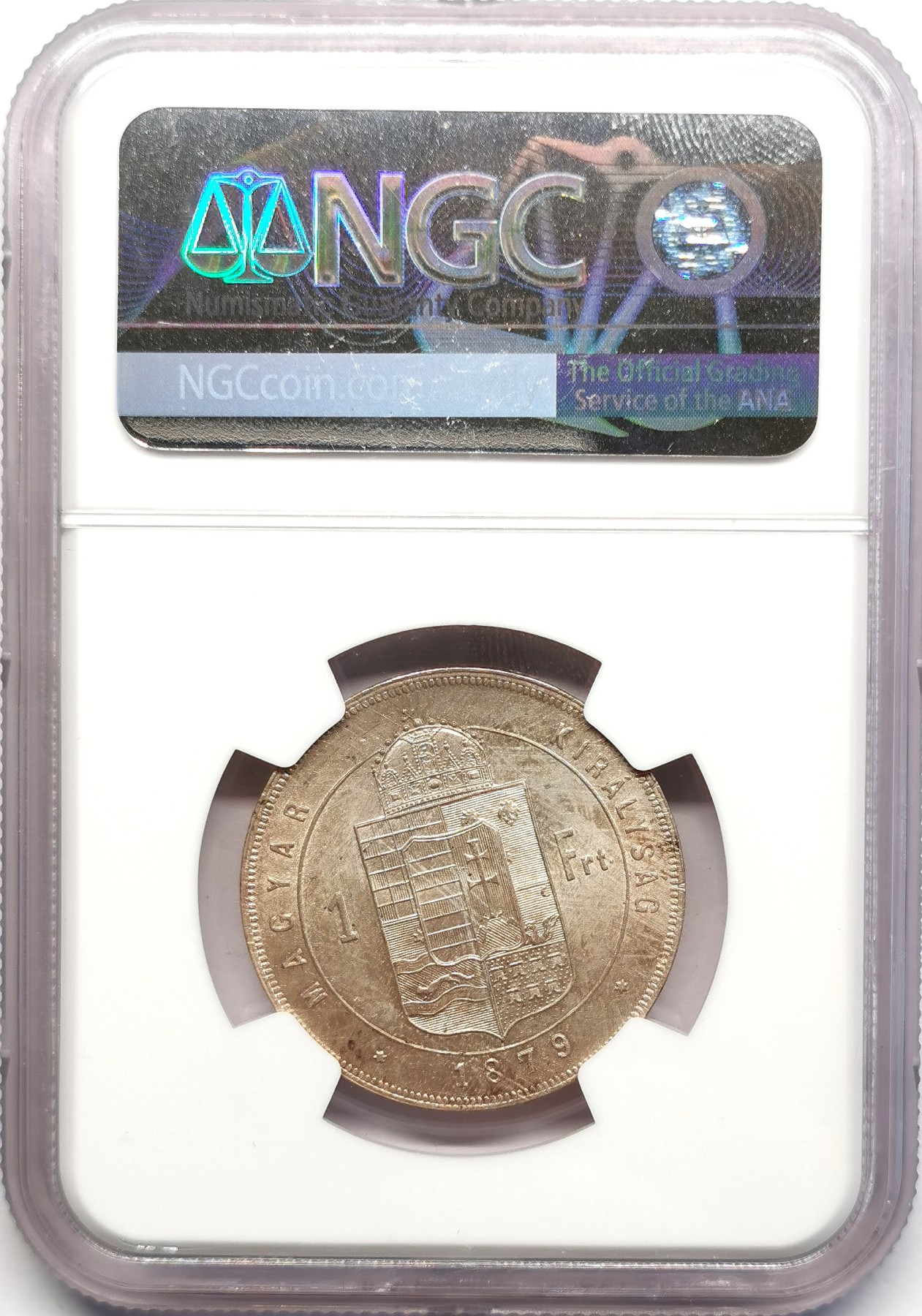 凡希社世界钱币微拍第二百五十期 1879匈牙利FORINT银币NGC-MS62