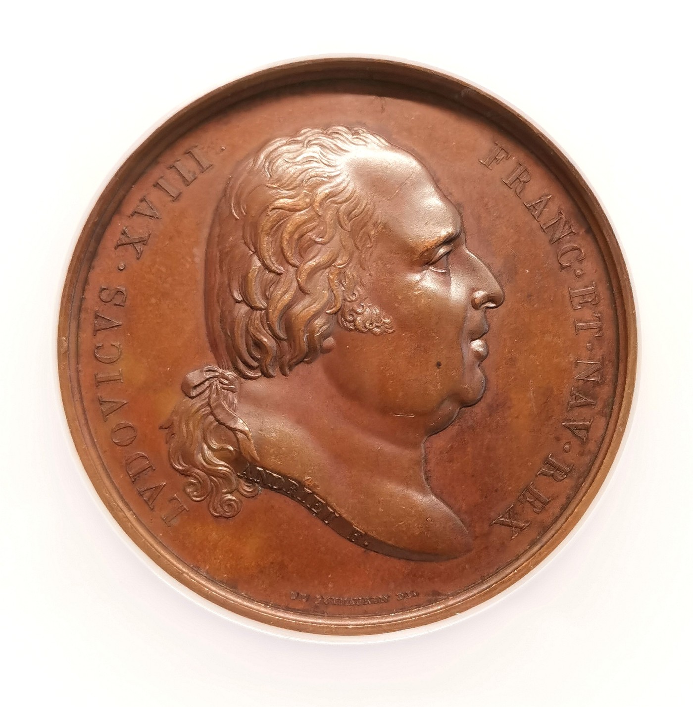 凡希社世界钱币微拍第二百五十期 1821法国波尔多大桥建成纪念铜章NGC-MS64海神与维纳斯