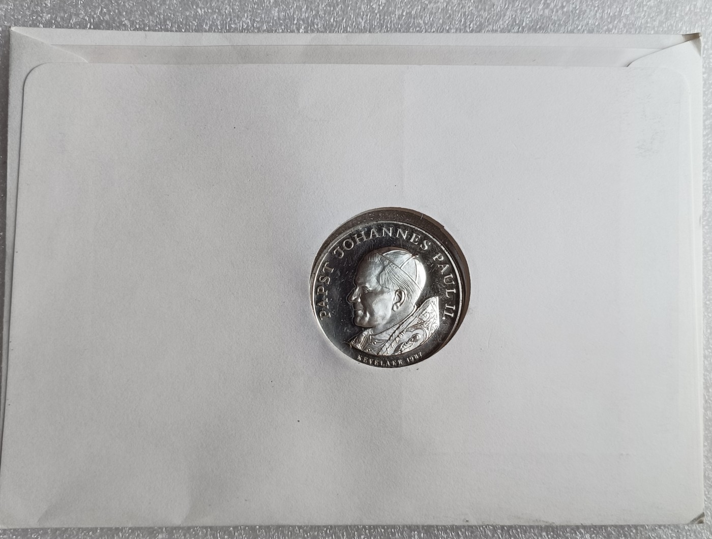 瓶子🏺第113期拍卖会  1987年梵蒂冈教皇精制纪念章  邮封