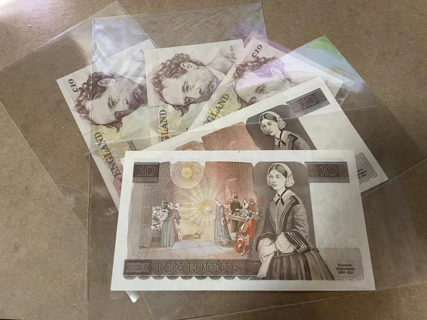 【Blue Auction】✨世界纸币精拍第380期【精】 【一组5张】英国 不同版本10镑一组 品相如图