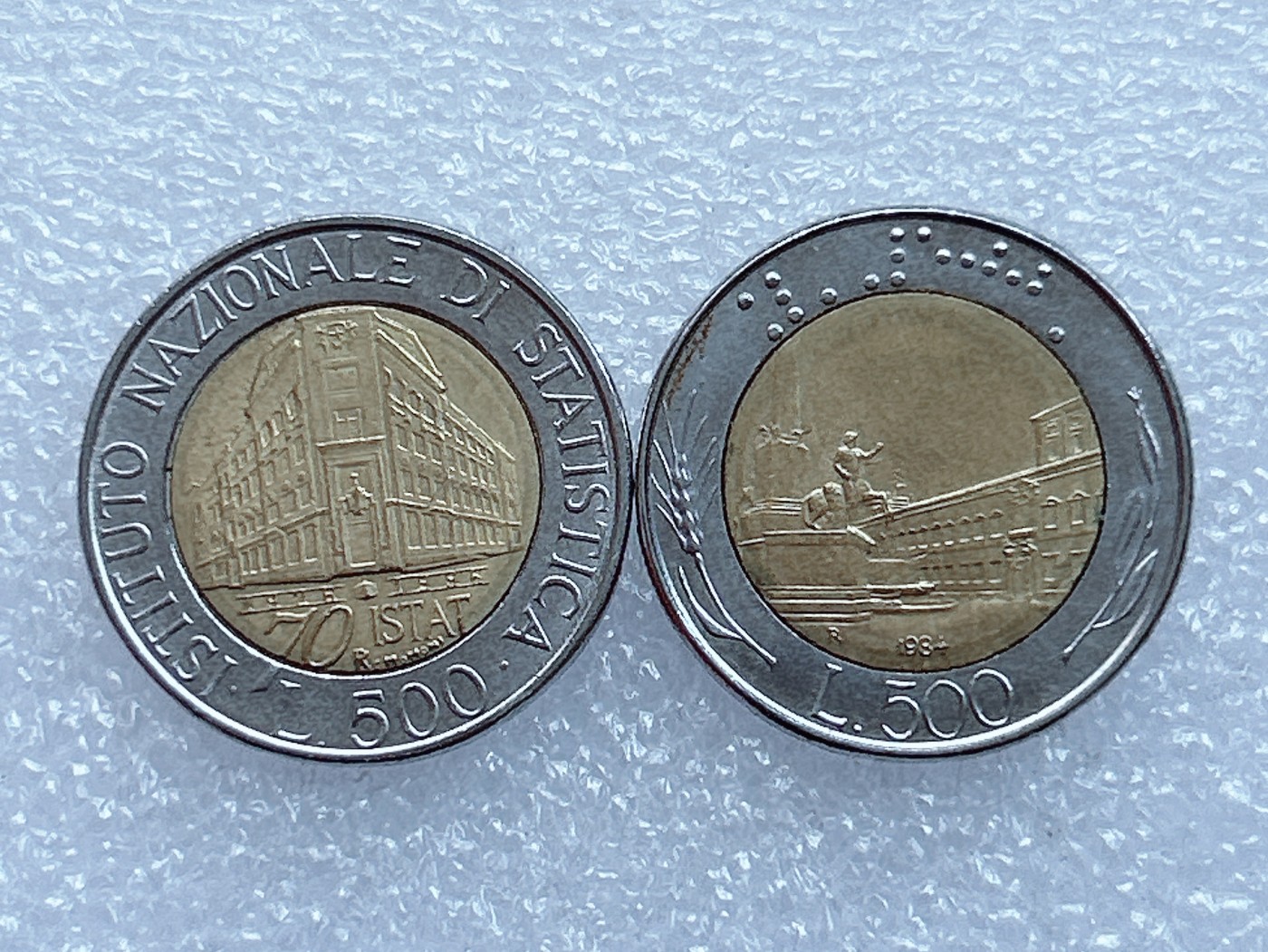 海外回流1元起拍小铺 各国钱币散币场 第1期 意大利500里拉 双色币