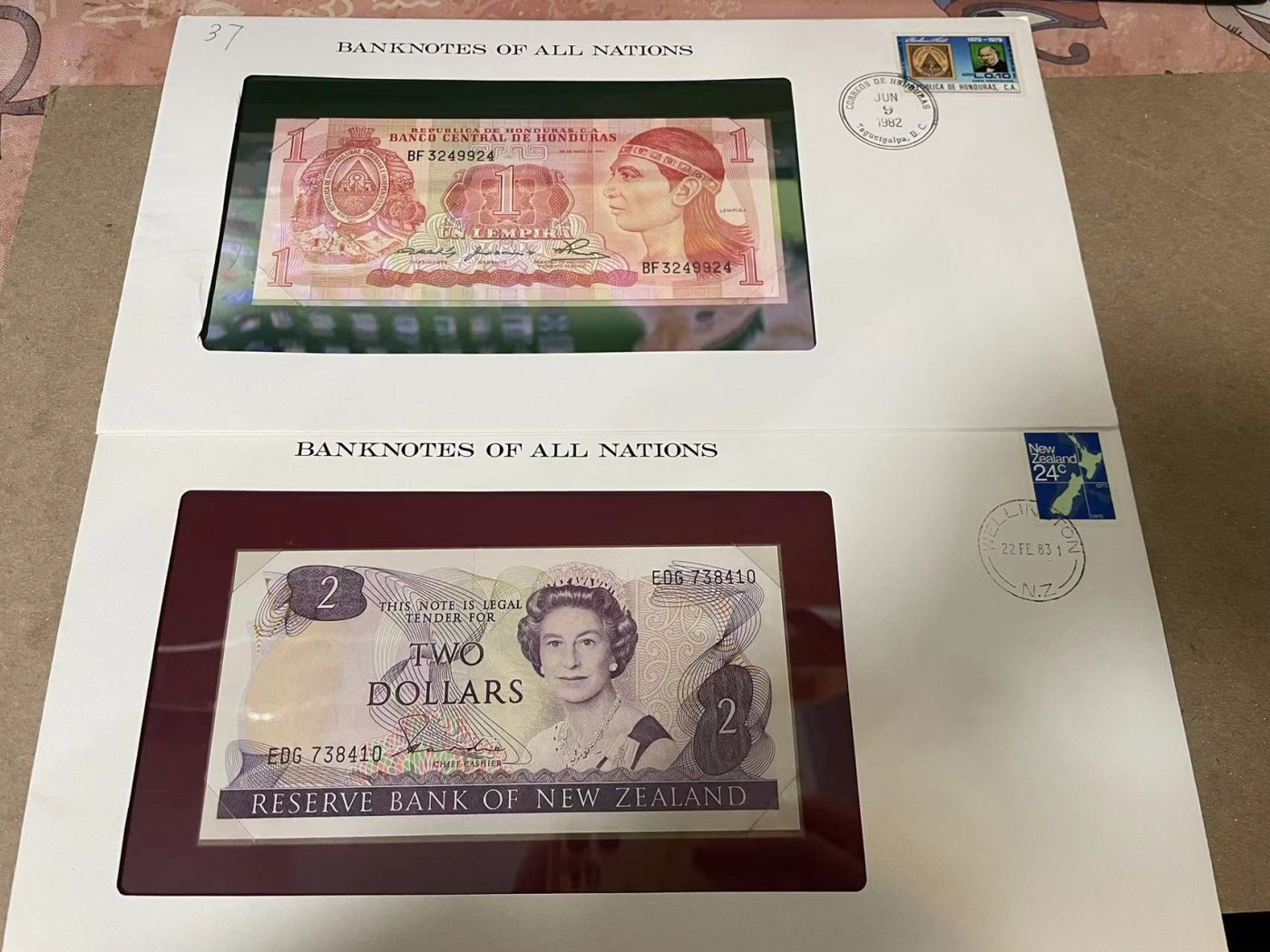 【Blue Auction】✨世界纸币精拍第380期【精】 【一组6张】多国邮币封一组 具体见详图 