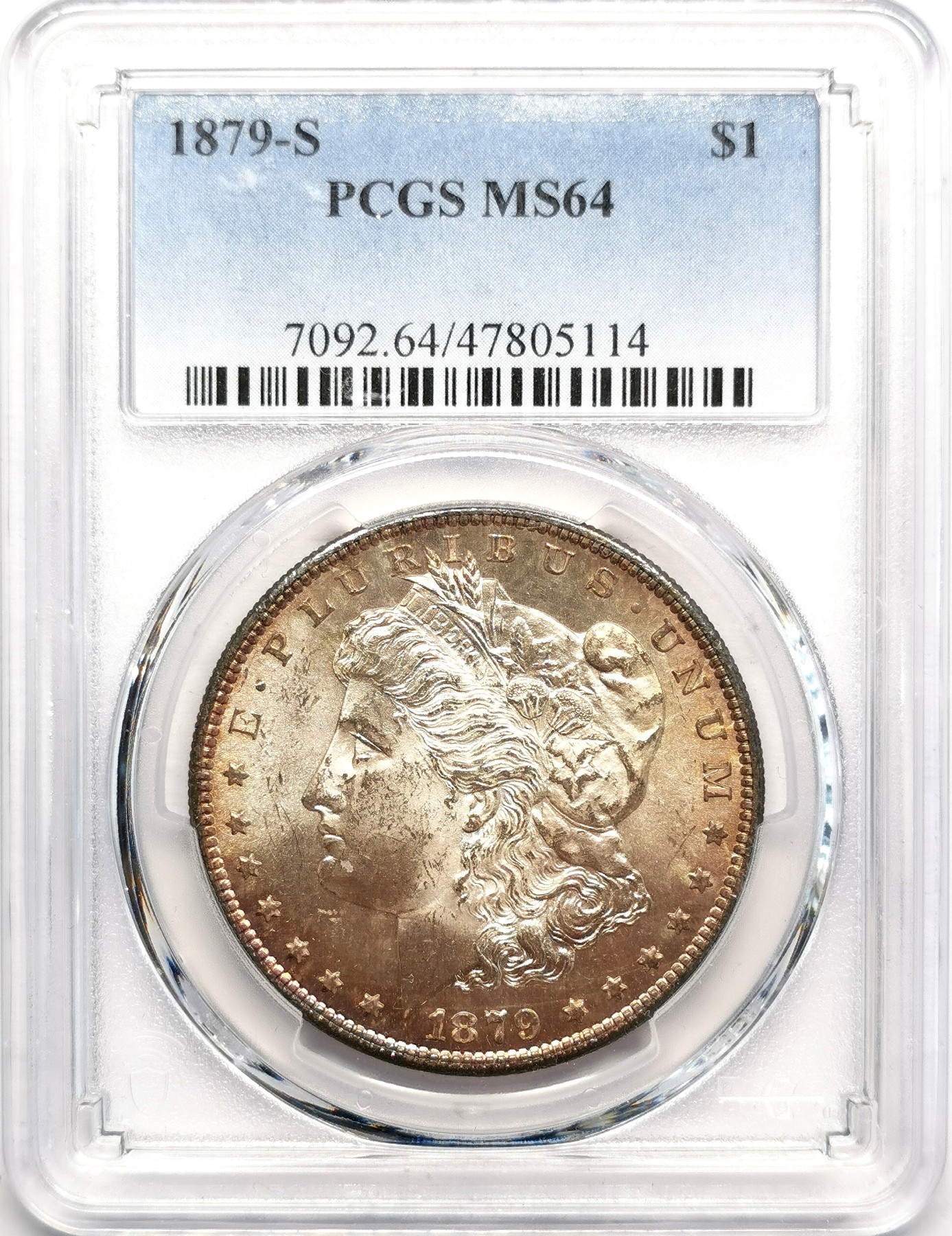 凡希社世界钱币微拍第二百五十期 1879S美国摩根壹元PCGS-MS64