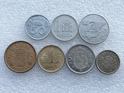 全场一元起拍 世界钱币散币场 第29期 - 西班牙 胡安·卡洛斯一世