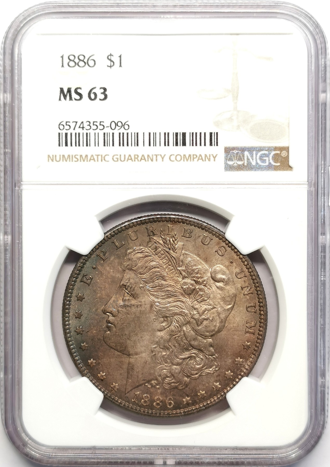 凡希社世界钱币微拍第二百五十期 1886美国摩根壹元NGC-MS63