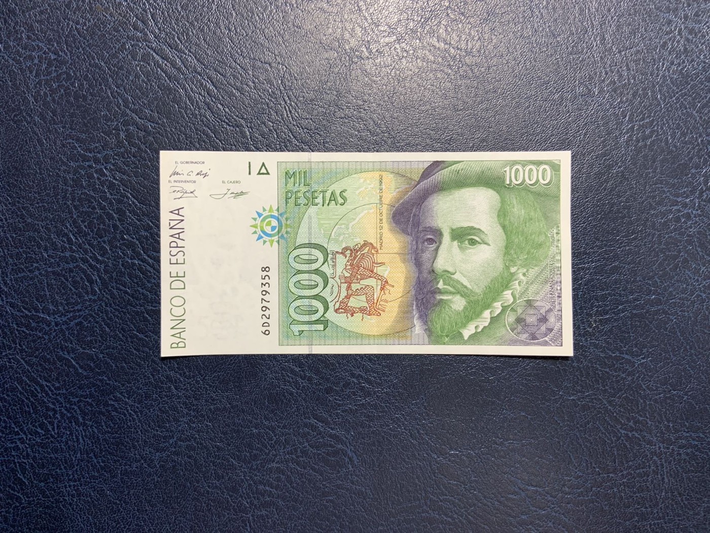 收藏联盟Quantum Auction 第296期拍卖  西班牙1992年1000比塞塔6张 品相全新UNC 其中一张为AU-