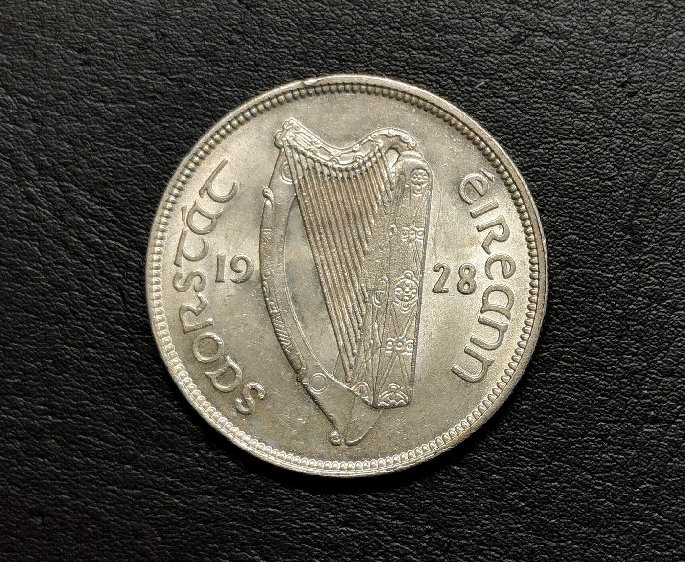 凡希社世界钱币微拍第二百五十期 1928爱尔兰自由邦半克朗银币BU