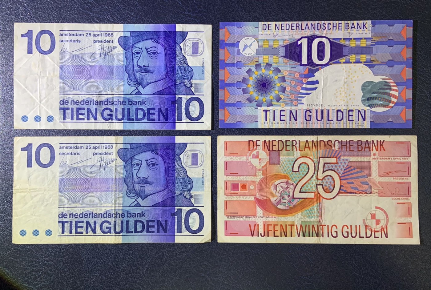 收藏联盟Quantum Auction 第296期拍卖  荷兰1966-1997年5-25盾 非全新 品相如图