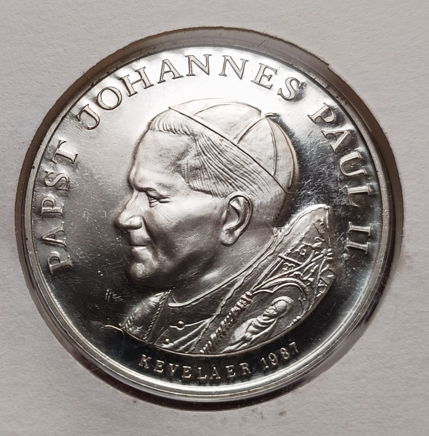 瓶子🏺第113期拍卖会  1987年梵蒂冈教皇精制纪念章  邮封