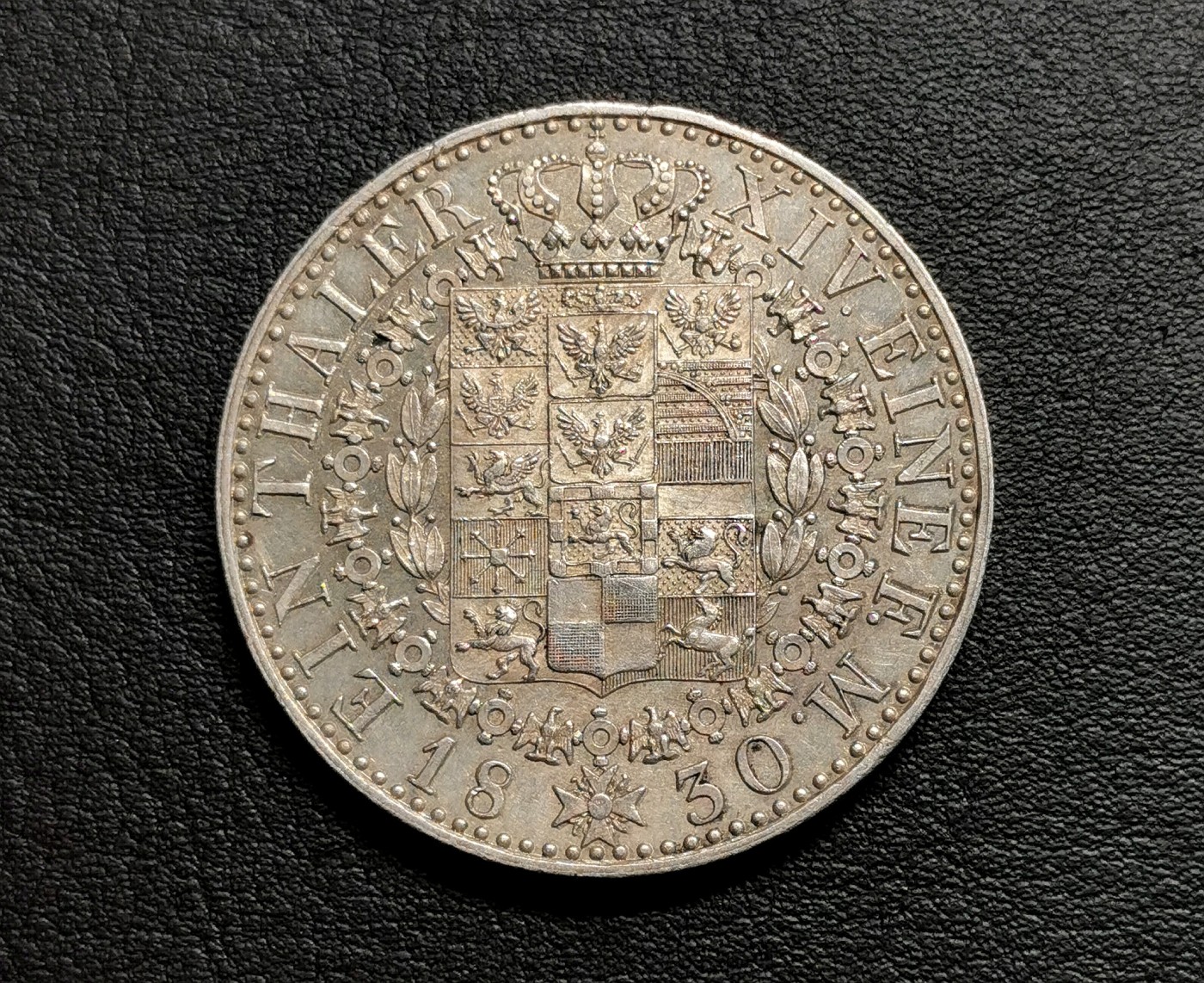 凡希社世界钱币微拍第二百五十期 1830普鲁士泰勒 细节极好有老洗