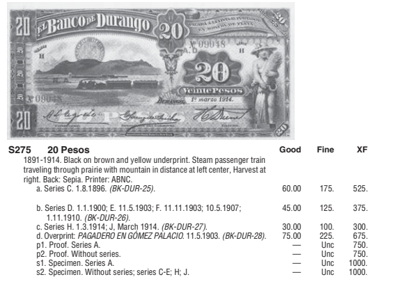 【Blue Auction】✨世界纸币精拍第380期【精】  【带星罕见 仅见 唯一亚军 仅1张更高分】墨西哥 1891-1914年20比索 洋溢着丰收喜悦的露奶少女&时代列车大场景 PMG65EPQ星星 ABNC出品 少见品种 样钞 UNC目录价1000美金