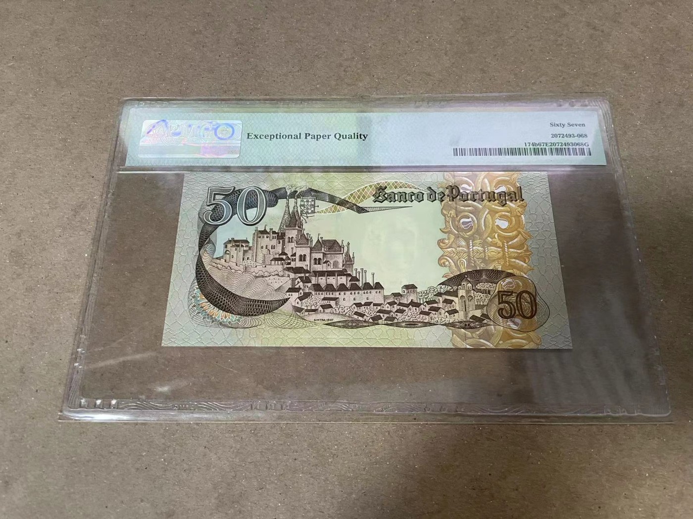 【Blue Auction】✨世界纸币精拍第380期【精】 葡萄牙 1980年50埃斯库多 世遗 PMG67EPQ 