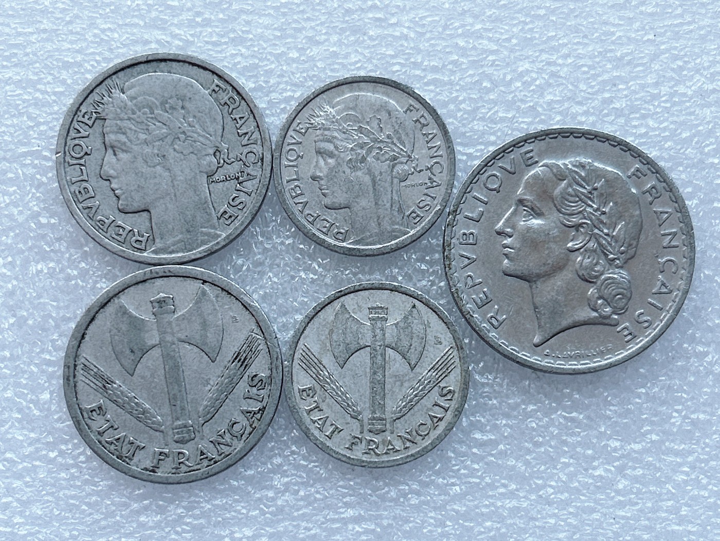 海外回流1元起拍小铺 各国钱币散币场 第1期 法国 法郎铝币