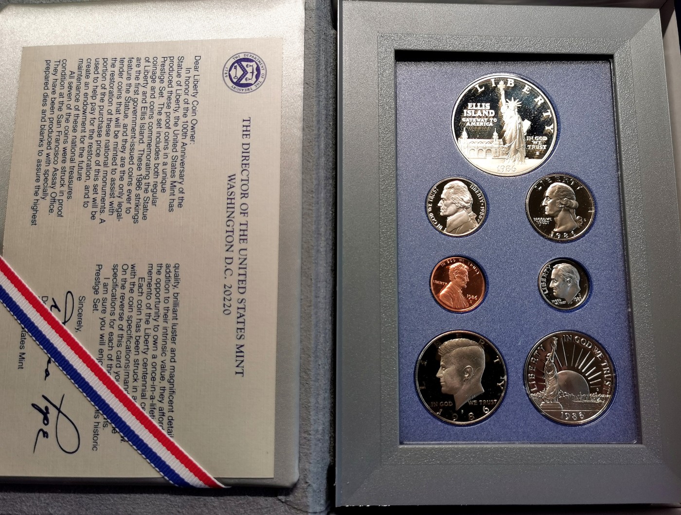 凡希社世界钱币微拍第二百五十期 1986美国精铸PS原装全品！