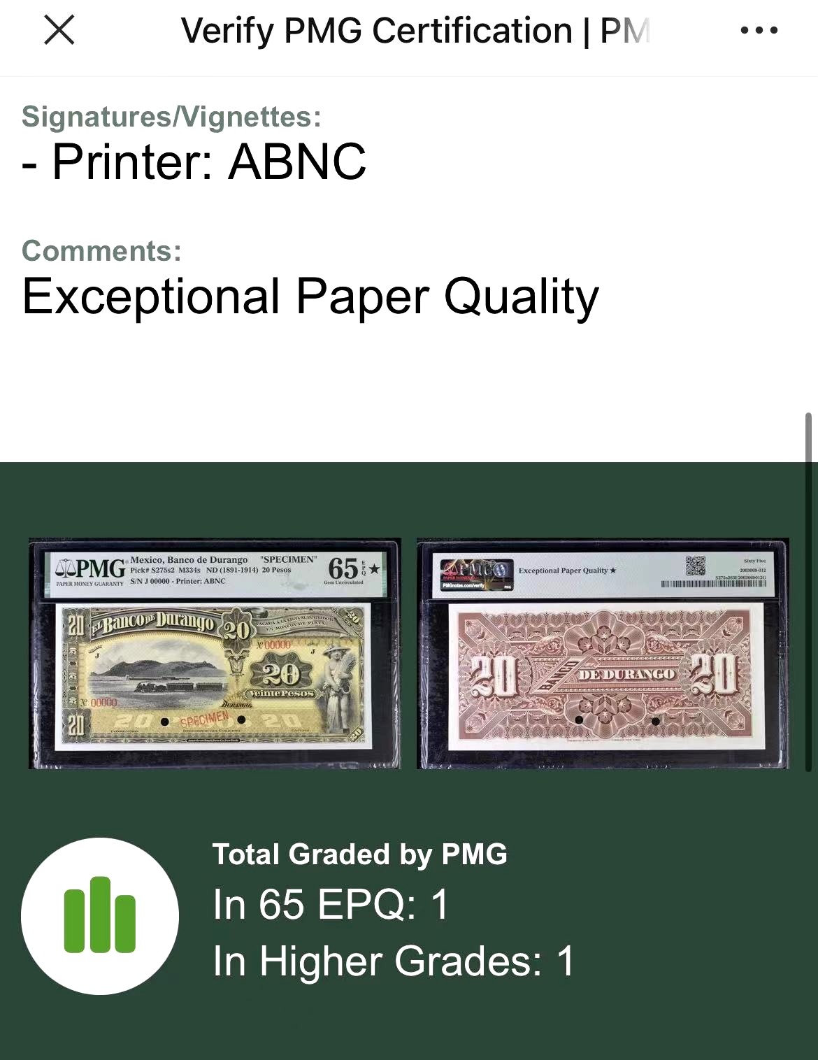 【Blue Auction】✨世界纸币精拍第380期【精】  【带星罕见 仅见 唯一亚军 仅1张更高分】墨西哥 1891-1914年20比索 洋溢着丰收喜悦的露奶少女&时代列车大场景 PMG65EPQ星星 ABNC出品 少见品种 样钞 UNC目录价1000美金
