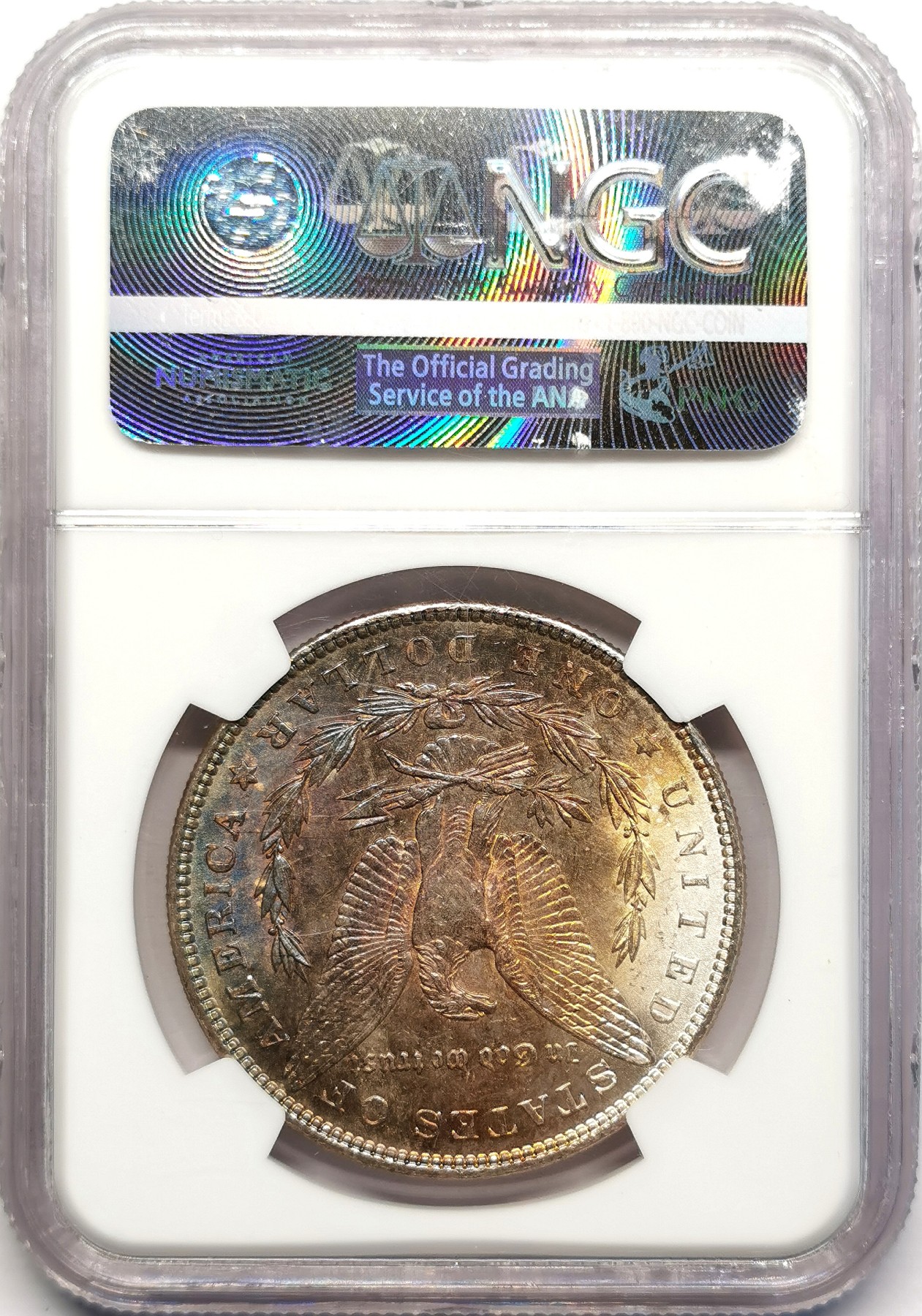 凡希社世界钱币微拍第二百五十期 1887美国摩根壹元NGC-MS64银光+五彩！