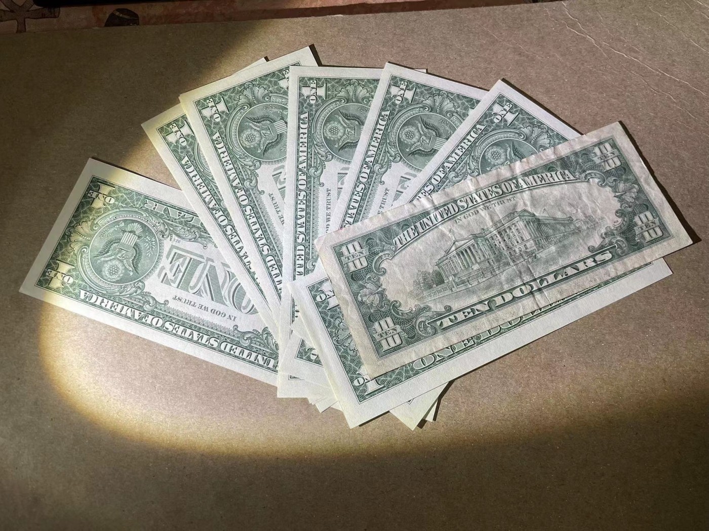 【Blue Auction】✨世界纸币精拍第380期【精】 【一组11张】美国2009年1美元10连号 全新UNC& 10美金小头流通品相